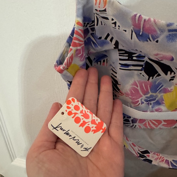 FP Movement by Free People Vibrant Floral athletic Tank Top - Blue, Pink, Yellow - Picture 3 of 5